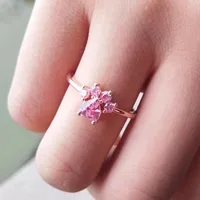 Cute Cartoon Opening Adjustable Footprint Zircon Ring Nhdp154420 main image 5