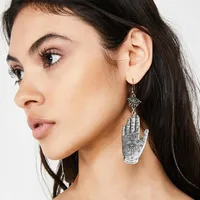 Retro Simple Alloy Evil Eye Fatima Palm Earrings Nhhn154635 main image 2