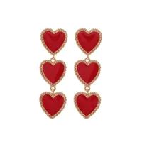 Vintage Alloy Drop Oil Love Long Earrings Nhhn155512 main image 1