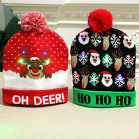 Christmas Decorations Adult Children's Glowing Knit Cap Nhmv155588 main image 4
