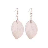 Stylish Temperament Long Openwork Leaves Earrings Nhdp149414 main image 11