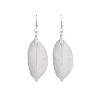Stylish Temperament Long Openwork Leaves Earrings Nhdp149414 main image 8