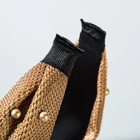 Fashion Pearl Velvet Bow Headband Nhln149542 main image 4