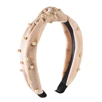 Fashion Pearl Velvet Bow Headband Nhln149542 main image 6