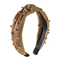 Fashion Pearl Velvet Bow Headband Nhln149542 sku image 2
