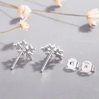 Snowflake Plating No Inlaid Earrings Ear Studs main image 3