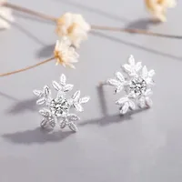 Snowflake Plating No Inlaid Earrings Ear Studs main image 2