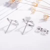 Sweet Hollow Cat Alloy Stud Earrings Nhcu149843 main image 4