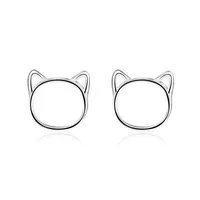 Sweet Hollow Cat Alloy Stud Earrings Nhcu149843 main image 5