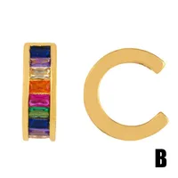 New Copper Inlaid Zircon Color Hoop Earrings Nhas149866 main image 7