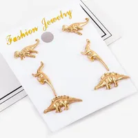 New Animal Ear Cuff Dinosaur Antique Clip Earrings Silver Gold Nhdp150552 main image 3