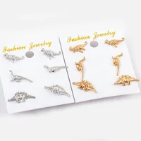 New Animal Ear Cuff Dinosaur Antique Clip Earrings Silver Gold Nhdp150552 main image 4