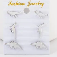 New Animal Ear Cuff Dinosaur Antique Clip Earrings Silver Gold Nhdp150552 main image 7