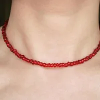 Bohemian Rice Beads Short Necklace Choker Nhct150464 sku image 13