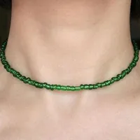 Bohemian Rice Beads Short Necklace Choker Nhct150464 sku image 14