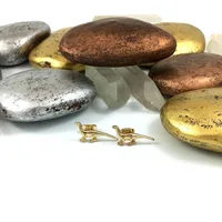 Earrings Gold Plated Silver Dinosaur Little Monster Earrings Wholesale sku image 3