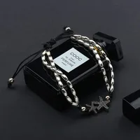 Starfish Pendant Anklet Female Retro Rune Yoga Pendant Anklet Anklet sku image 1