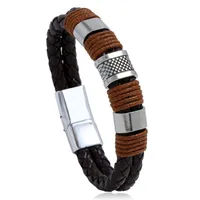 Fashion Geometric Pu Leather No Inlaid Unisex Bracelets sku image 2