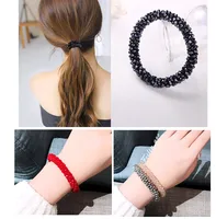 Korean Fashion Crystal Elastic Rubber Band Ponytail Hair Accessories main image 6