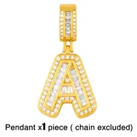 Hot Selling 26 English Letter Pendants Diy Necklace sku image 2