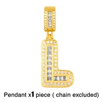 Hot Selling 26 English Letter Pendants Diy Necklace sku image 13
