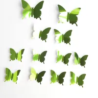 Stereo Mirror Butterfly Pet Mirror 3d Butterfly Wall Stickers Bedroom Room Decoration sku image 1