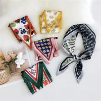 Korea Double-sided Sharp-angled Silk Scarf main image 2
