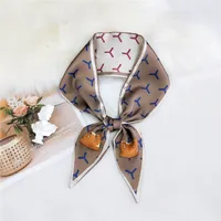 Korea Double-sided Sharp-angled Silk Scarf sku image 20