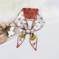 Korea Double-sided Sharp-angled Silk Scarf sku image 22