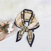 Korea Double-sided Sharp-angled Silk Scarf sku image 17