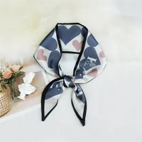 Korea Double-sided Sharp-angled Silk Scarf sku image 26