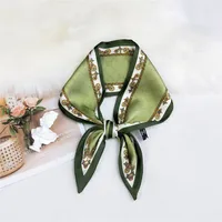 Korea Double-sided Sharp-angled Silk Scarf sku image 18