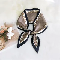 Korea Double-sided Sharp-angled Silk Scarf sku image 19