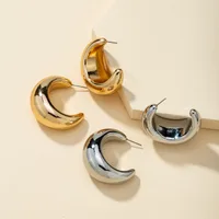 Lady Geometric Plating Alloy No Inlaid Earrings main image 5