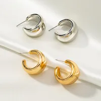 Lady Geometric Plating Alloy No Inlaid Earrings main image 4