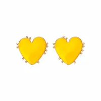 Autumn Heart-shaped Long Tassel Vote Earrings main image 2