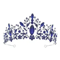 Baroque  Prom Crown Rhinestone Pearl Headband main image 3