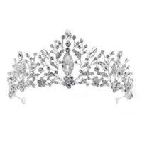 Baroque  Prom Crown Rhinestone Pearl Headband sku image 1