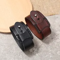 Retro Simple Men's Leather Bracelet main image 2