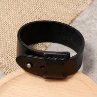 Retro Simple Men's Leather Bracelet main image 4