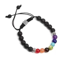 Seven Chakra Woven Balance Beads Yoga Tree Of Life Bracelet main image 5