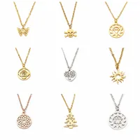 Wholesale Jewelry Fashion Lotus Stainless Steel Necklace main image 5