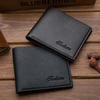 Pu Leather Short Ultra-thin Men's Wallet main image 2