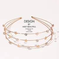 Korea Simple Star Rhinestone Diamond-studded Headband main image 2