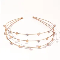 Korea Simple Star Rhinestone Diamond-studded Headband main image 4