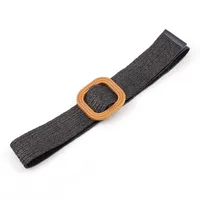 Basic Square Straw Woven Belt Women's Woven Belts sku image 6