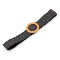 Basic Square Straw Woven Belt Women's Woven Belts sku image 2