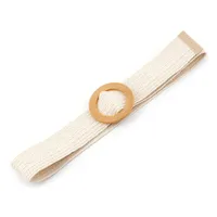 Basic Square Straw Woven Belt Women's Woven Belts sku image 8