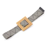 Basic Square Straw Woven Belt Women's Woven Belts sku image 10