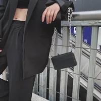 Fashion Small Black Messenger Bag Wholesale main image 3